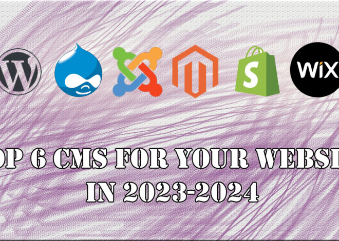 Top 6 CMS for Your Website In 2023-2024